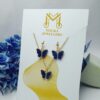 BUTTERFLY NECKLACE EARING SET - Image 2