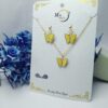 BUTTERFLY NECKLACE EARING SET - Image 3